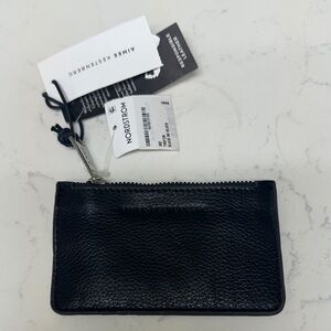 Aimee Kestenberg Black Leather Zipper Pouch